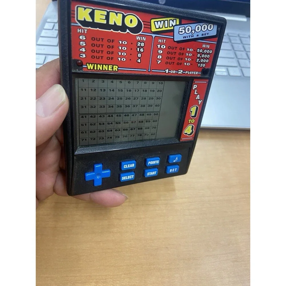 VINTAGE Radica KENO Electronic Hand Held Game Model No. 1480
